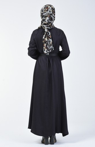 Dunkelblau Hijab Kleider 3138-01