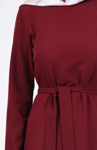 Claret red İslamitische Jurk 60087-01