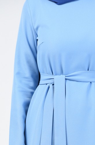 Robe Hijab Bleu Bébé 60087-04