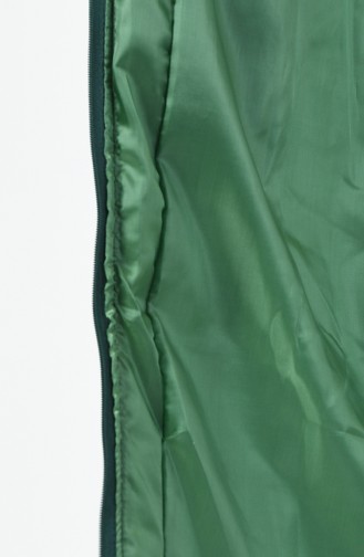 Gilet Sans Manche à Capuche  9072-07  Vert émeraude 9072-07