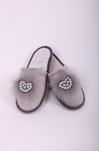 Light Gray Woman home slippers 31-03