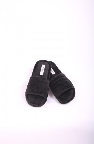 Black Women`s House Slippers 34-01