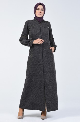 Abaya Karyağdı Manche Ballon 5022-04 Pourpre 5022-04