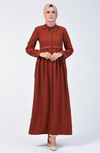 Abaya Brodée 5314-01 Tabac 5314-01