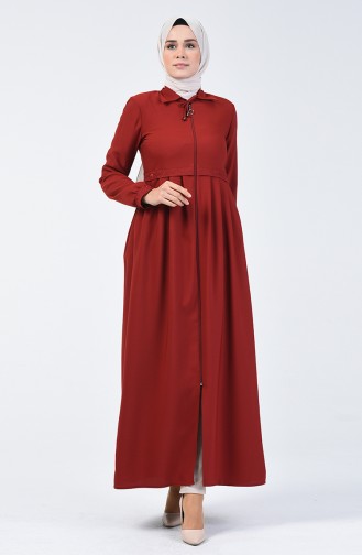 Abaya Brodée 5314-02 Brique 5314-02