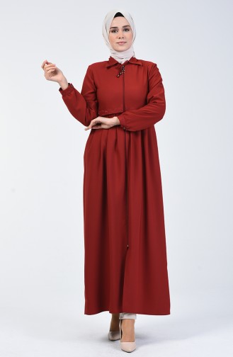 Abaya Brodée 5314-02 Brique 5314-02