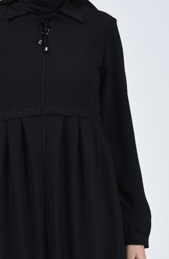 Abaya Brodée 5314-04 Noir 5314-04