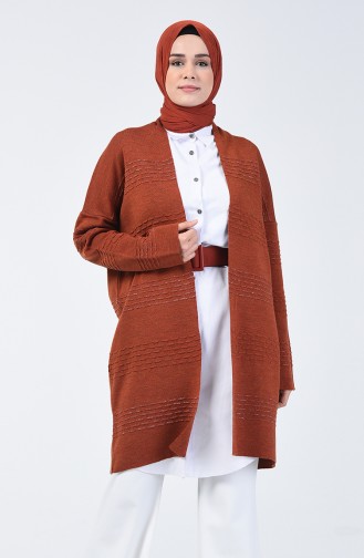 Tricot Silvery Cardigan Caramel 4937-03