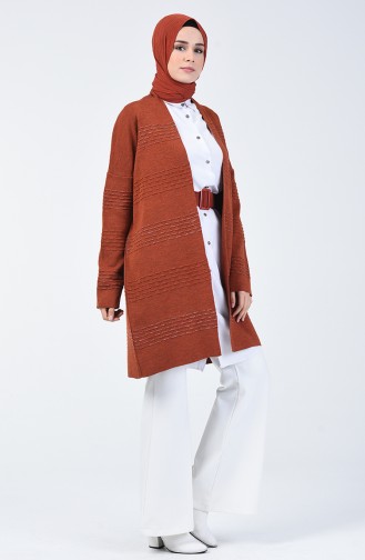 Tricot Silvery Cardigan Caramel 4937-03