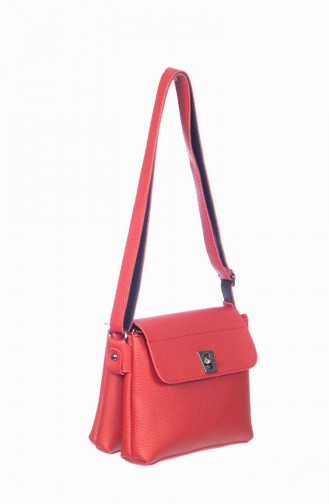 Damen Kreuz Schultertasche 3017-06 Rot 3017-06