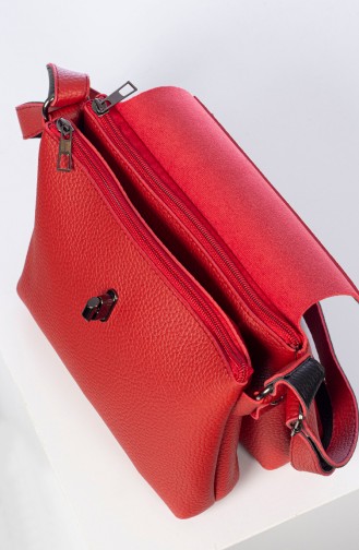 Damen Kreuz Schultertasche 3017-06 Rot 3017-06