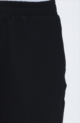 Pantalon Taille Élastique 1411PNT-01 Noir 1411PNT-01