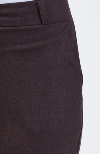 Klasik Düz Paça Pantolon 3106PNT-01 Kahverengi