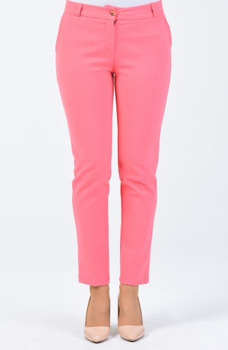 Cep Detaylı Klasik Pantolon 3107PNT-02 Pembe