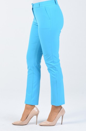 Pocket Detailed Classic Trousers 3109pnt-02 Turquoise 3109PNT-02