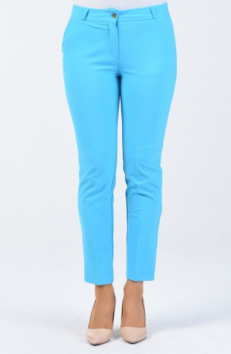 Pocket Detailed Classic Trousers 3109pnt-02 Turquoise 3109PNT-02