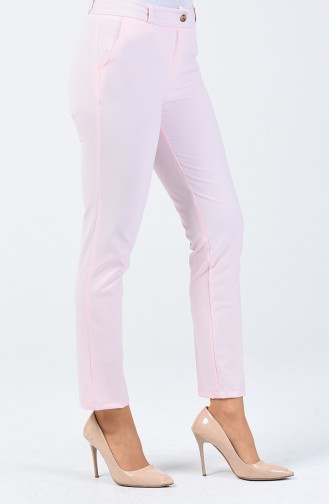 Classic Trousers with Pocket Detail 3109pnt-03 Powder 3109PNT-03