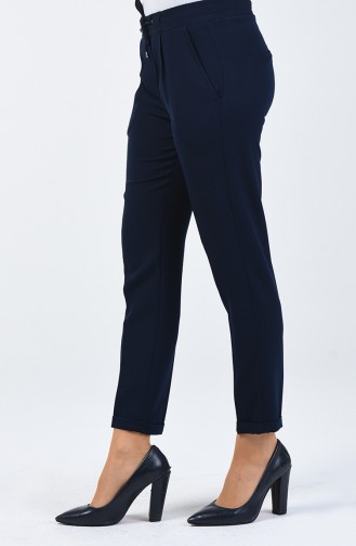 Pantalon Simple 3152-02 Bleu Marine 3152-02