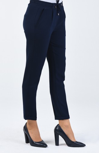 Pantalon Simple 3152-02 Bleu Marine 3152-02