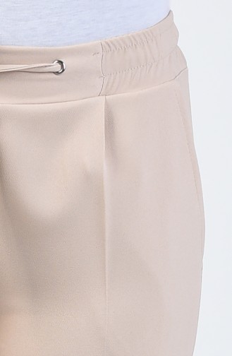 Straight Leg Trousers with Pockets 3152-03 Stone 3152-03