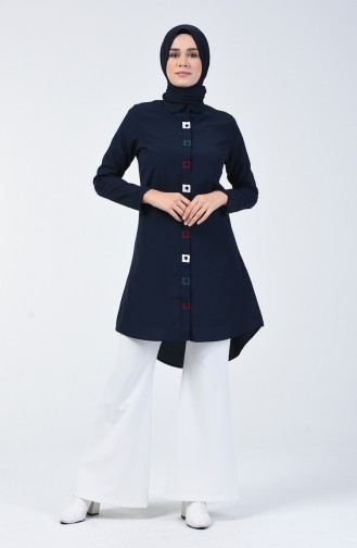 Navy Blue Tuniek 6437-06