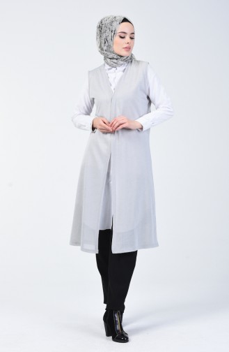 Gilet Long 7985-02 Gris 7985-02