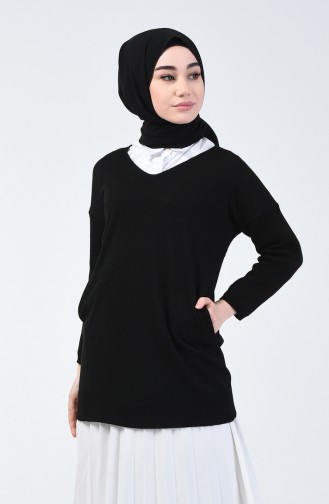 Schwarz Pullover 0510-05