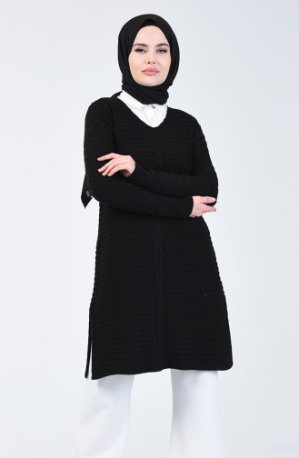 Pull Tricot Col V 5020-06 Noir 5020-06