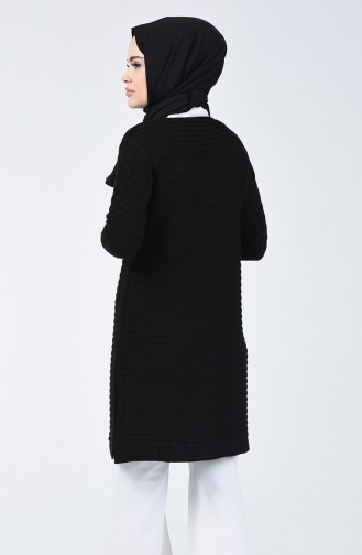 Tricot V-Neck Sweater Black 5020-06