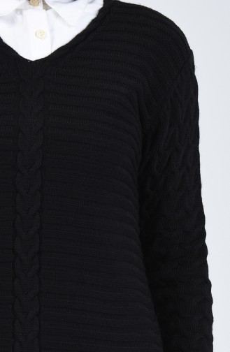 Pull Tricot Col V 5020-06 Noir 5020-06