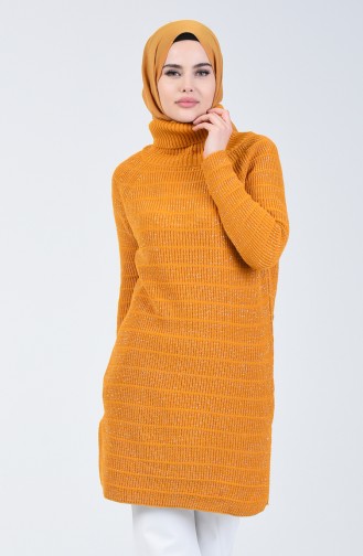 Tricot Silvery Sweater Mustard 5021-01