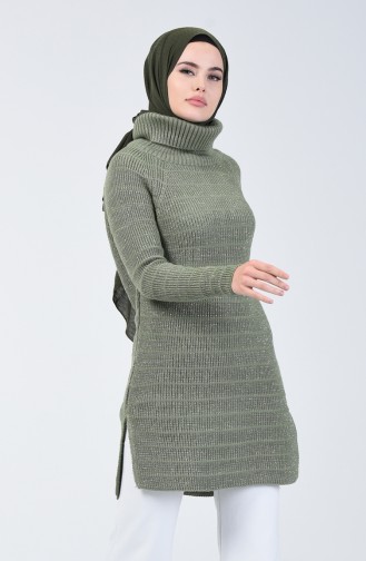 Tricot Silvery Sweater Almond green 5021-02