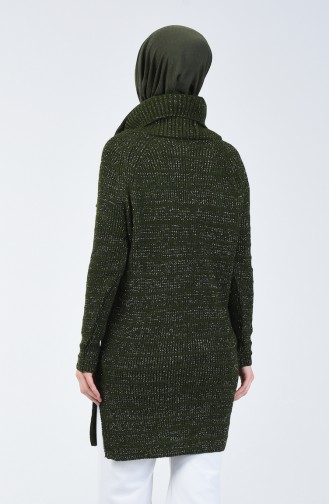 Tricot Silvery Sweater Dark Green 5021-04