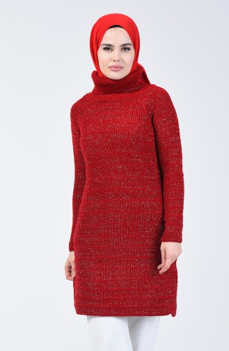 Tricot Silvery Sweater Red 5021-06