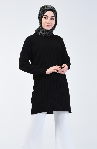 Tricot Corded Sweater Black 4920A-03