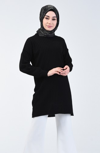 Triko Fitilli Kazak 4920A-03 Siyah