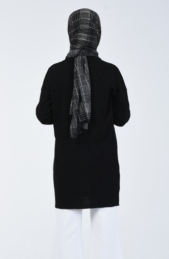Triko Fitilli Kazak 4920A-03 Siyah