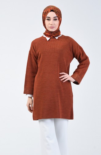 Tricot Silvery Sweater Caramel 4956-01