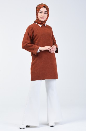 Tricot Silvery Sweater Caramel 4956-01