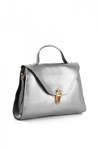 Women´s Shoulder Bag Silver 10679GU