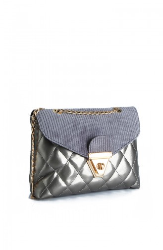 Women´s Shoulder Bag Silver 10673GU