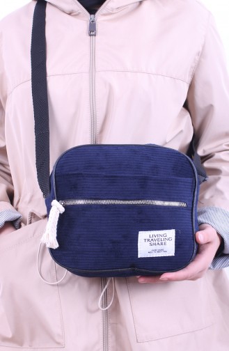Navy Blue Shoulder Bag 05-04