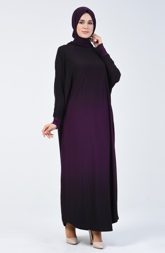 Bat Sleeve Sandy Dress Purple 1908-03