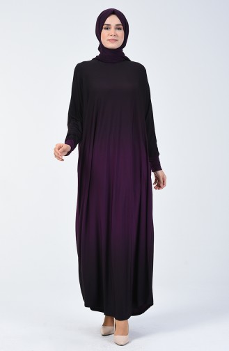 Bat Sleeve Sandy Dress Purple 1908-03