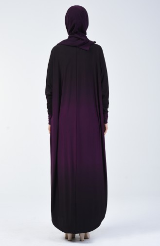 Bat Sleeve Sandy Dress Purple 1908-03