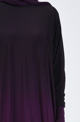 Bat Sleeve Sandy Dress Purple 1908-03