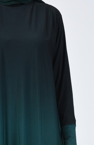 Bat Sleeve Sandy Dress Emerald Green 1908-04