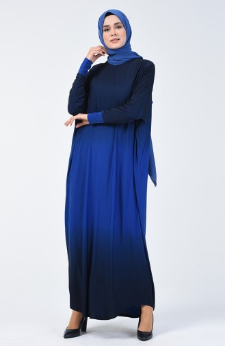 Bat Sleeve Sandy Dress Saxon Blue 1908-05