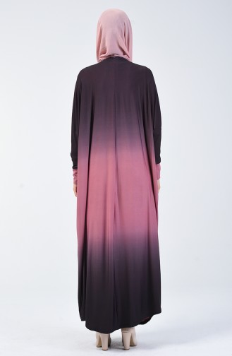 Yarasa Kol Sandy Elbise 1908-06 Somon