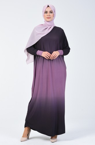 Beige-Rose Hijab Kleider 1908-08